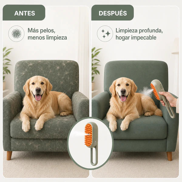 CEPILLO AUTOMÁTICO VAPOR MASCOTA 3en1