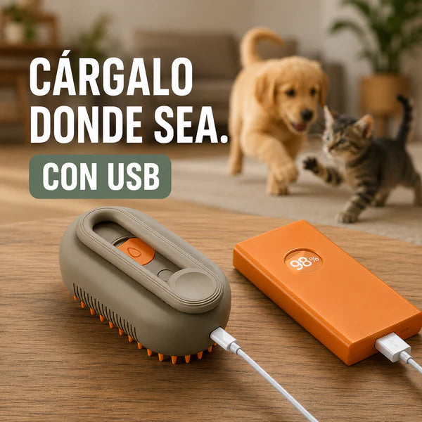 CEPILLO AUTOMÁTICO VAPOR MASCOTA 3en1